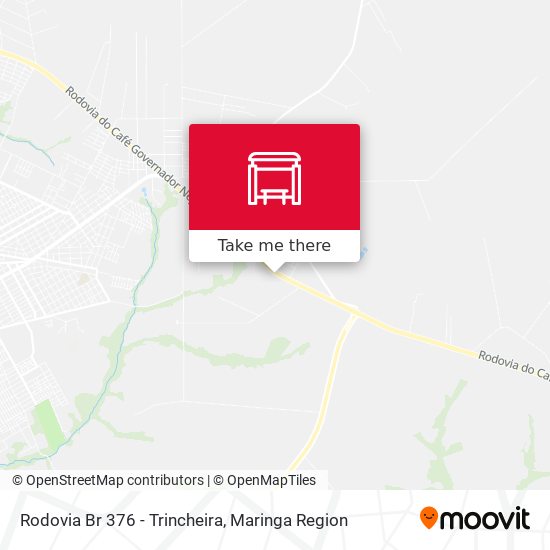 Mapa Rodovia Br 376 - Trincheira