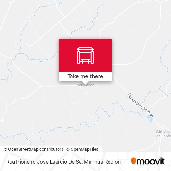 Mapa Rua Pioneiro José Laércio De Sá