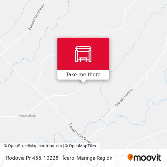 Mapa Rodovia Pr 455, 10228 - Ícaro