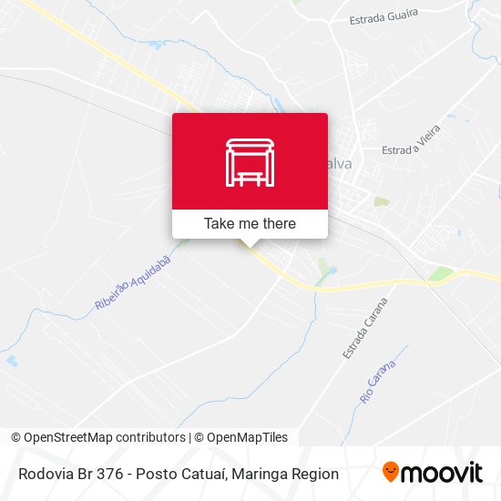 Mapa Rodovia Br 376 - Posto Catuaí