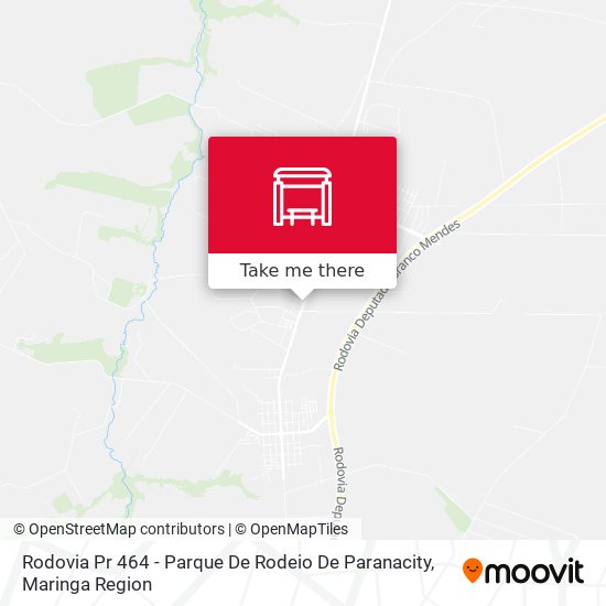 Mapa Rodovia Pr 464 - Parque De Rodeio De Paranacity