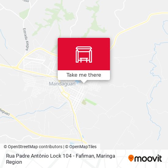 Mapa Rua Padre Antônio Lock 104 - Fafiman