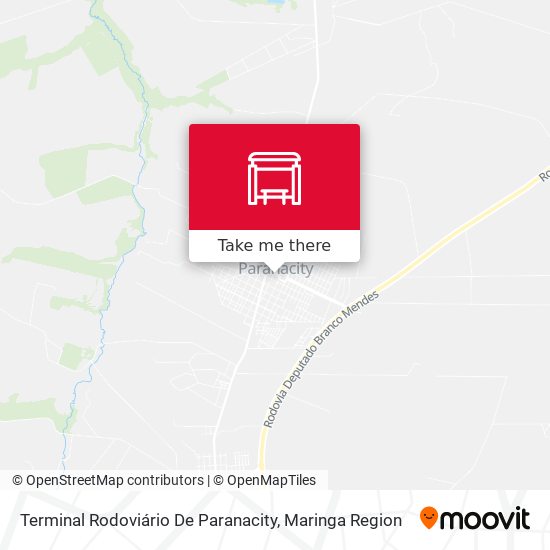 Mapa Terminal Rodoviário De Paranacity