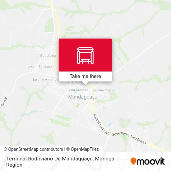 Terminal Rodoviário De Mandaguaçu map