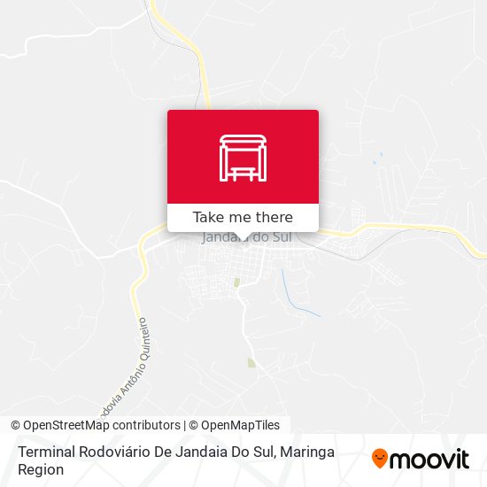 Terminal Rodoviário De Jandaia Do Sul map