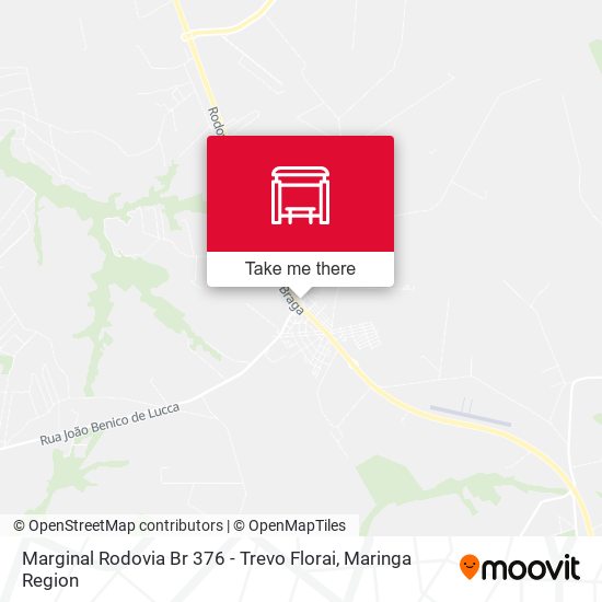 Marginal Rodovia Br 376 - Trevo Florai map