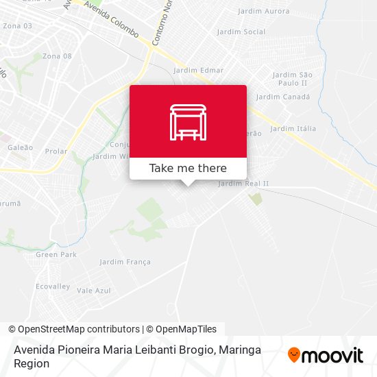 Avenida Pioneira Maria Leibanti Brogio map