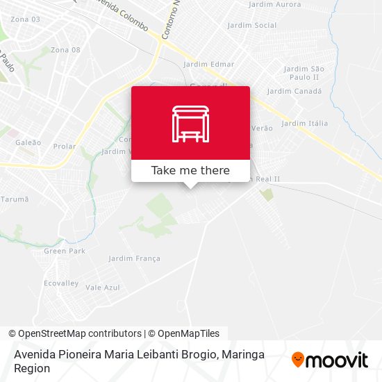 Avenida Pioneira Maria Leibanti Brogio map