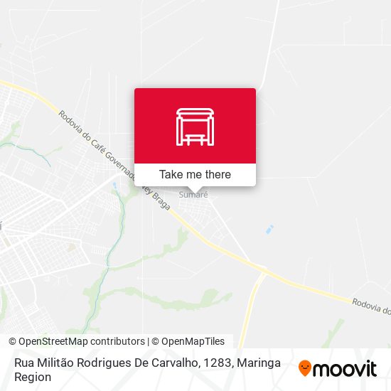 Rua Militão Rodrigues De Carvalho, 1283 map