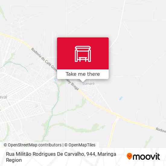 Mapa Rua Militão Rodrigues De Carvalho, 944