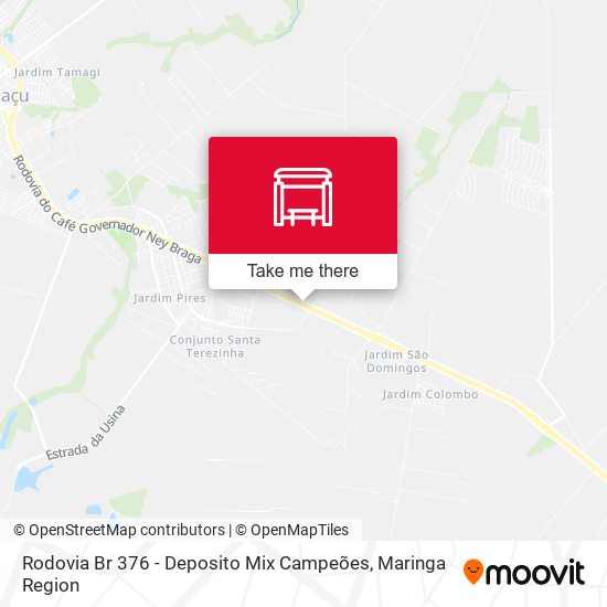 Mapa Rodovia Br 376 - Deposito Mix Campeões