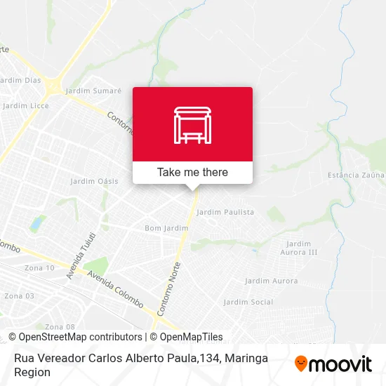 Rua Vereador Carlos Alberto Paula,134 map