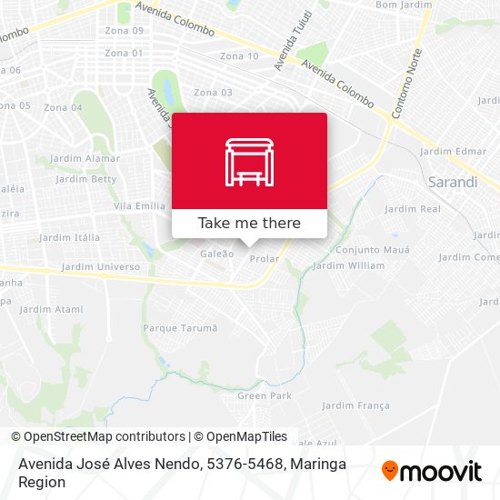 Mapa Avenida José Alves Nendo, 5376-5468