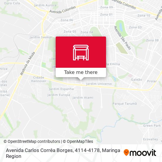 Mapa Avenida Carlos Corrêa Borges, 4114-4178