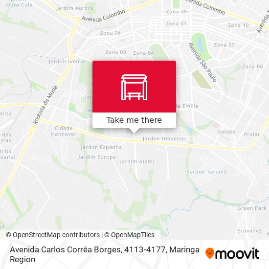 Mapa Avenida Carlos Corrêa Borges, 4113-4177