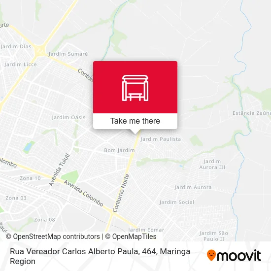 Rua Vereador Carlos Alberto Paula, 464 map