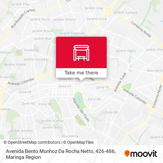 Mapa Avenida Bento Munhoz Da Rocha Netto, 426-486