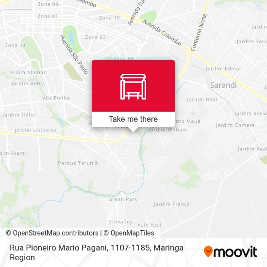 Rua Pioneiro Mario Pagani, 1107-1185 map