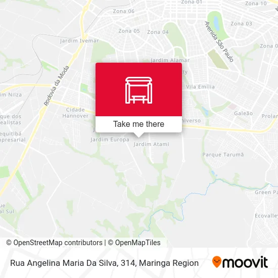 Rua Angelina Maria Da Silva, 314 map