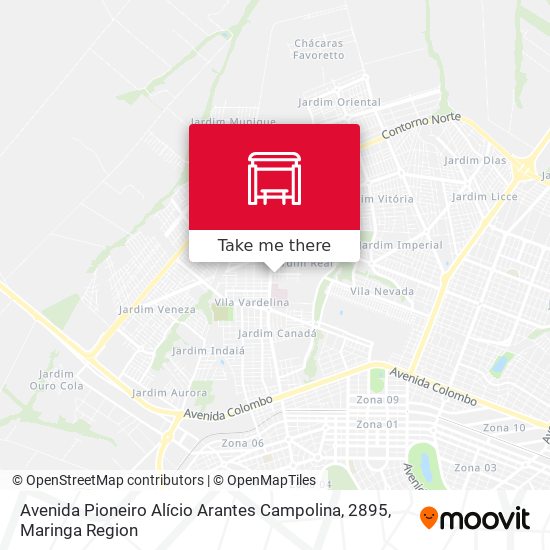 Mapa Avenida Pioneiro Alício Arantes Campolina, 2895