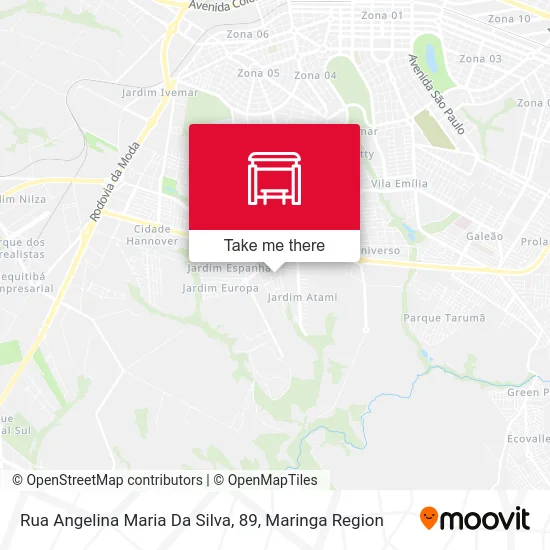 Rua Angelina Maria Da Silva, 89 map