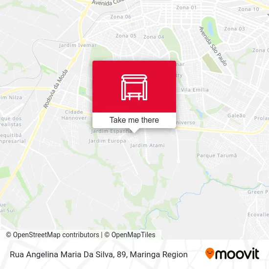 Rua Angelina Maria Da Silva, 89 map