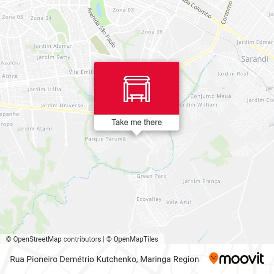 Rua Pioneiro Demétrio Kutchenko map