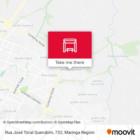 Mapa Rua José Toral Querubim, 732