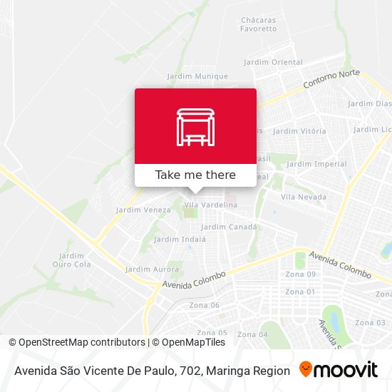 Avenida São Vicente De Paulo, 702 map