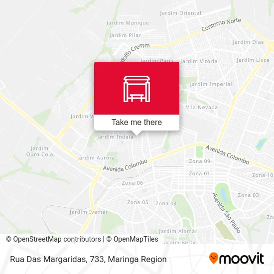 Rua Das Margaridas, 733 map