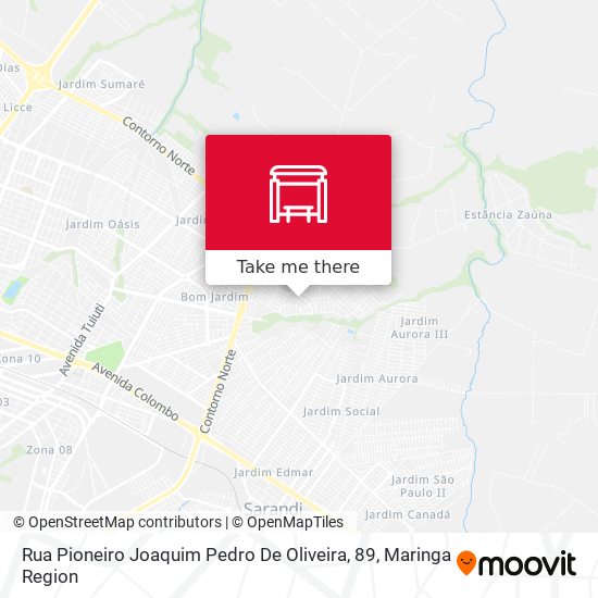Rua Pioneiro Joaquim Pedro De Oliveira, 89 map