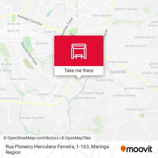 Rua Pioneiro Herculano Ferreira, 1-163 map