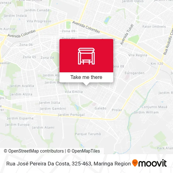 Rua José Pereira Da Costa, 325-463 map