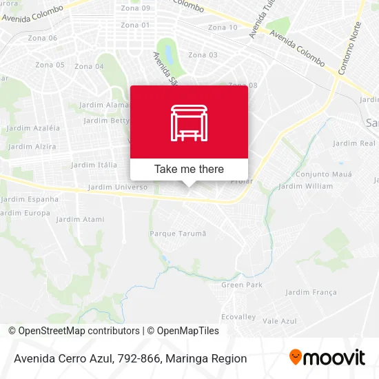 Avenida Cerro Azul, 792-866 map