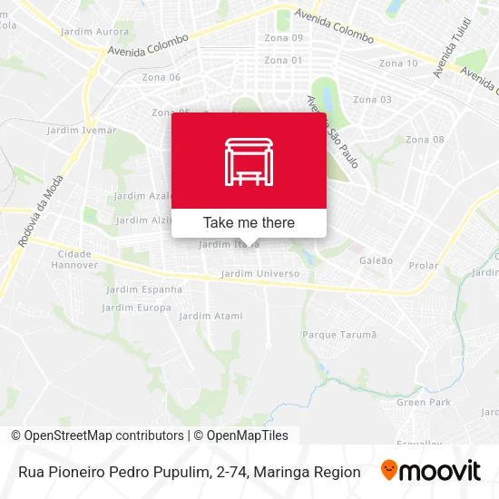 Rua Pioneiro Pedro Pupulim, 2-74 map