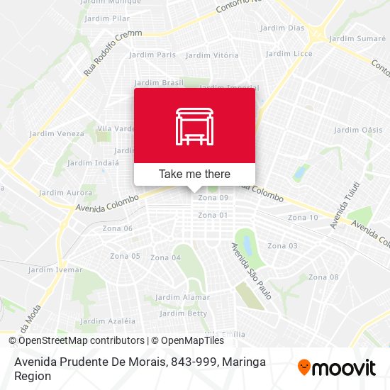 Mapa Avenida Prudente De Morais, 843-999