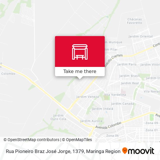 Rua Pioneiro Braz José Jorge, 1379 map
