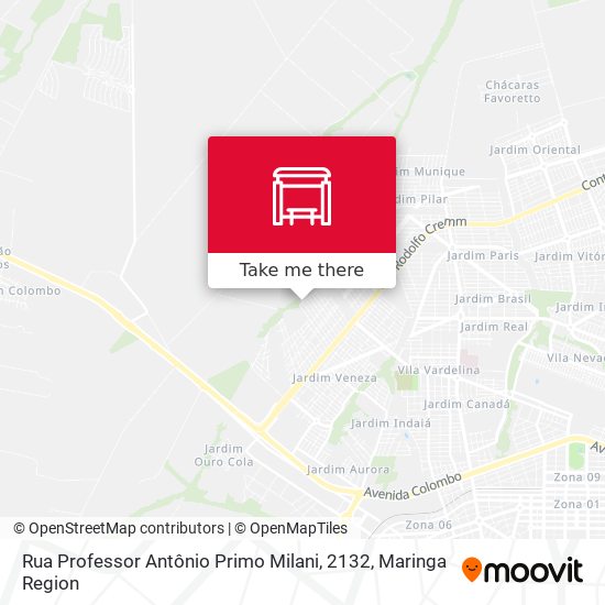Rua Professor Antônio Primo Milani, 2132 map