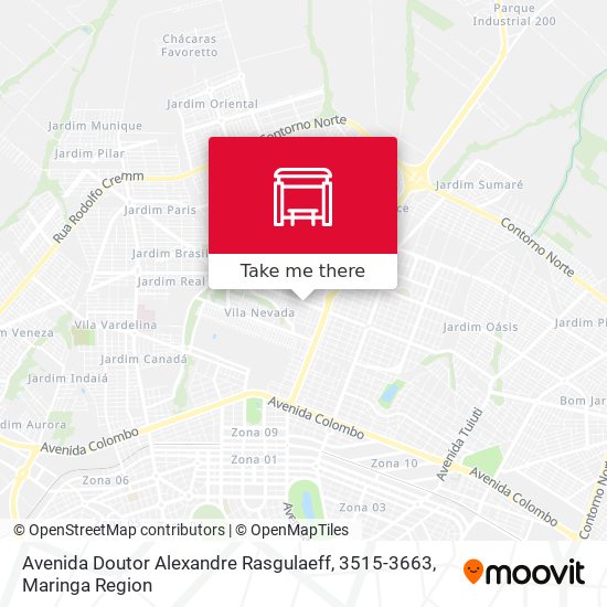 Mapa Avenida Doutor Alexandre Rasgulaeff, 3515-3663