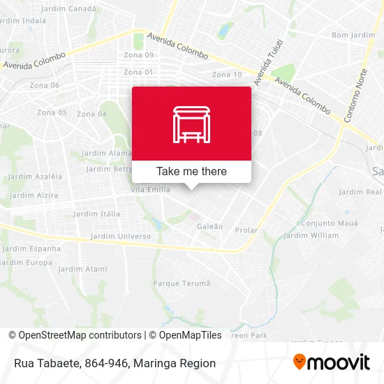 Rua Tabaete, 864-946 map