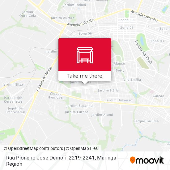 Rua Pioneiro José Demori, 2219-2241 map