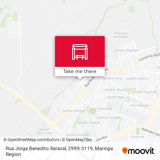 Mapa Rua Jorge Benedito Seraval, 2999-3119