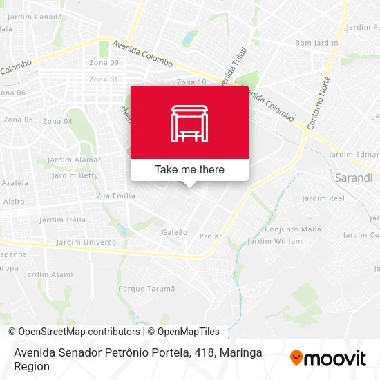 Avenida Senador Petrônio Portela, 418 map