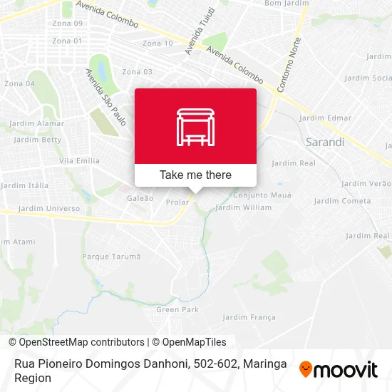 Rua Pioneiro Domingos Danhoni, 502-602 map