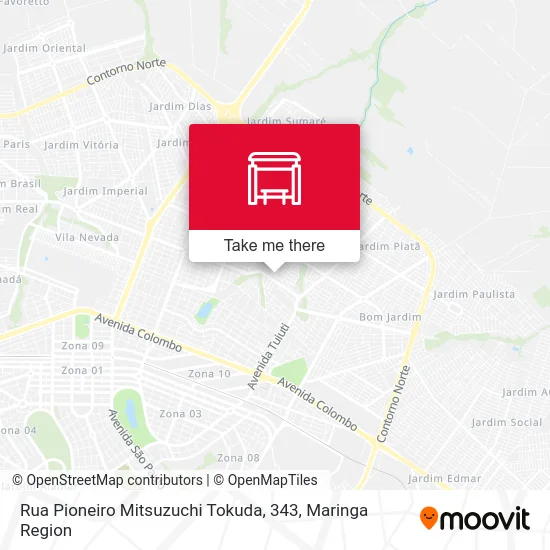 Rua Pioneiro Mitsuzuchi Tokuda, 343 map