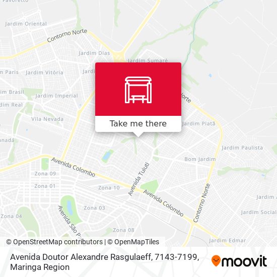 Mapa Avenida Doutor Alexandre Rasgulaeff, 7143-7199