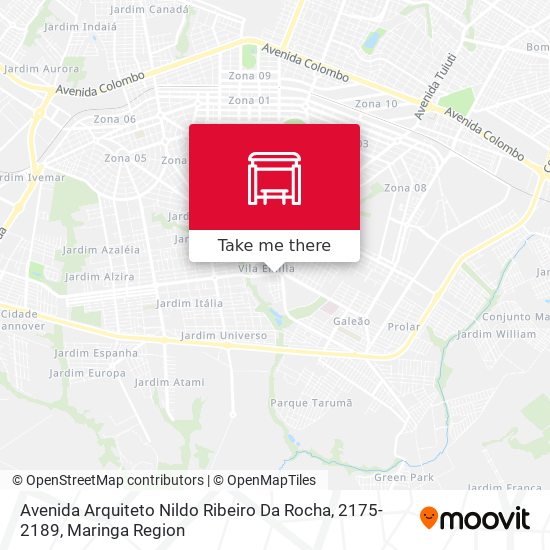 Mapa Avenida Arquiteto Nildo Ribeiro Da Rocha, 2175-2189