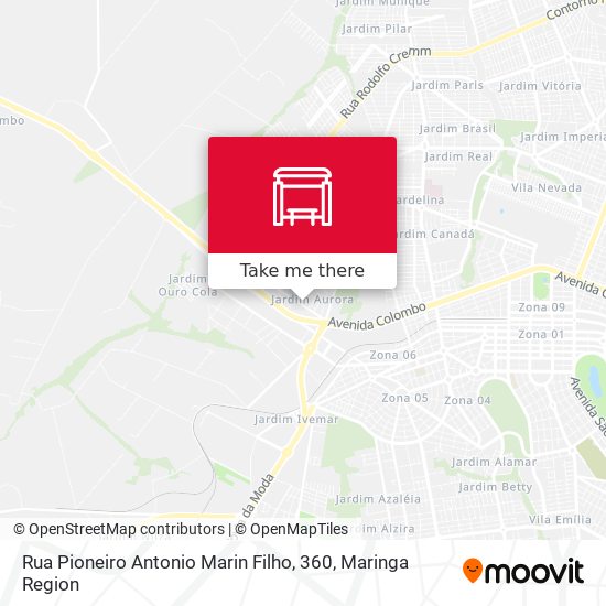 Rua Pioneiro Antonio Marin Filho, 360 map