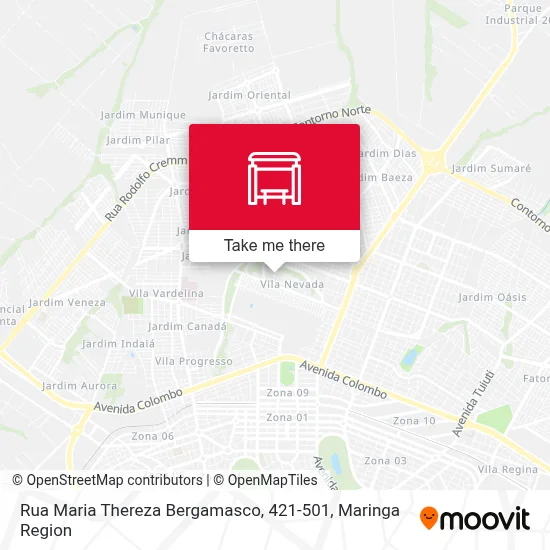 Rua Maria Thereza Bergamasco, 421-501 map