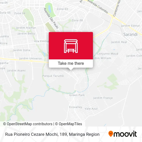 Rua Pioneiro Cezare Mochi, 189 map